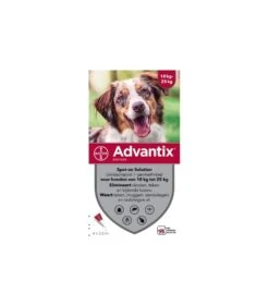 Advantix 250, Voor Honden Van 10-25kg, 4 Pipetten