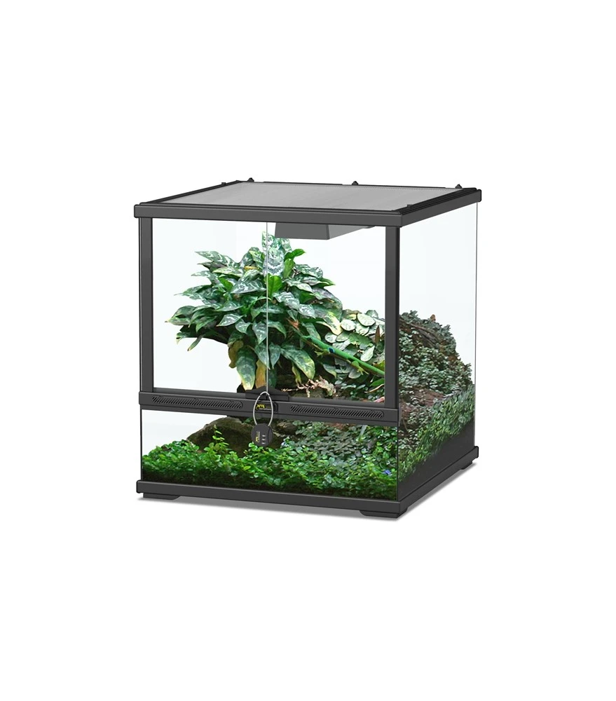 Aqualantis Smart Line Terrarium 45x45x45cm Zwart 1 Aqualantis Smart Line Terrarium 45x45x45cm Zwart