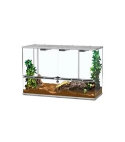 Aqualantis Terrarium 118x45x75cm Zwart Of Zilver