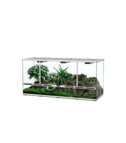 Aqualantis Terrarium 132x45x60cm Zwart Of Zilver