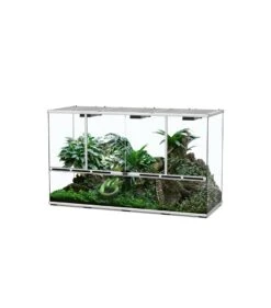 Aqualantis Terrarium 132x45x75cm Zwart Of Zilver