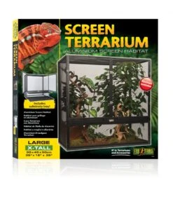 Exo Terra Aluminium Draadgaas Terrarium L - 90x45x90CM Zwart