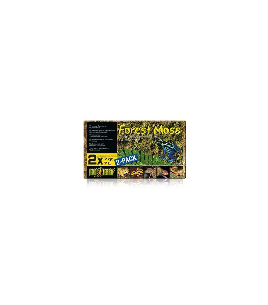 Exo Terra Forest Moss Terrariumsubstraat Dubbelpak 500GR/7L 1 Exo Terra Forest Moss Terrariumsubstraat Dubbelpak 500GR/7L