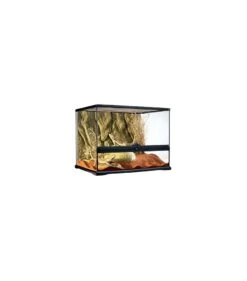 Exo Terra Glas Terrarium Incl. Achterwand 60x45x45CM Zwart