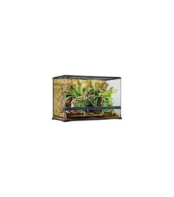 Exo Terra Glas Terrarium Incl. Achterwand 90x45x60CM Zwart