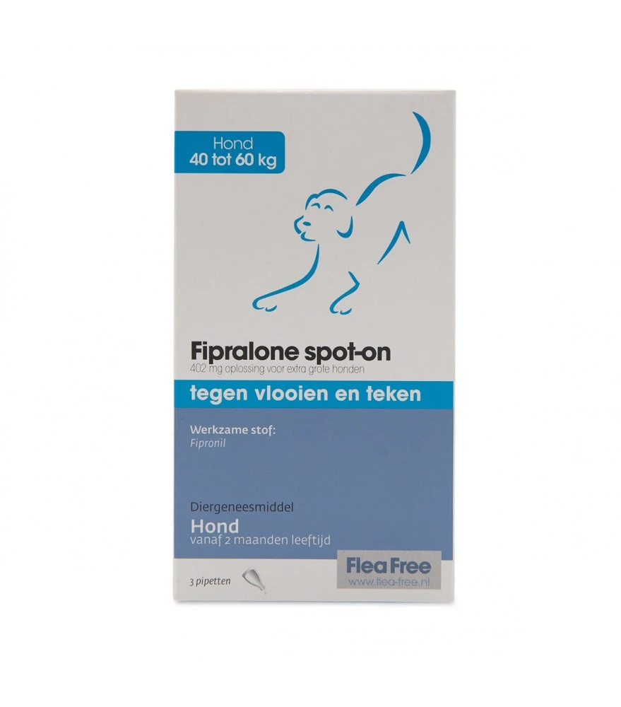 Flea Free Fipralone Spot-on 3 Pipetten 40-60kg 1 Flea Free Fipralone Spot-on 3 Pipetten 40-60kg