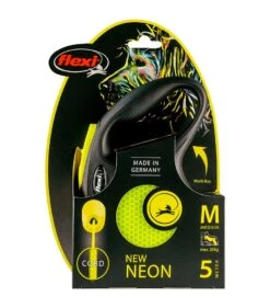 Flexi Rollijn New Neon M, 5mtr. Cord