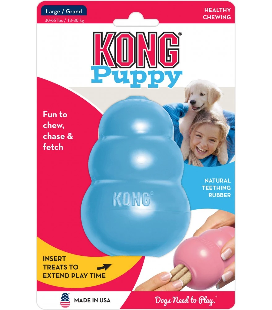 Kong Puppy Large Blauw 1 Kong Puppy Large Blauw