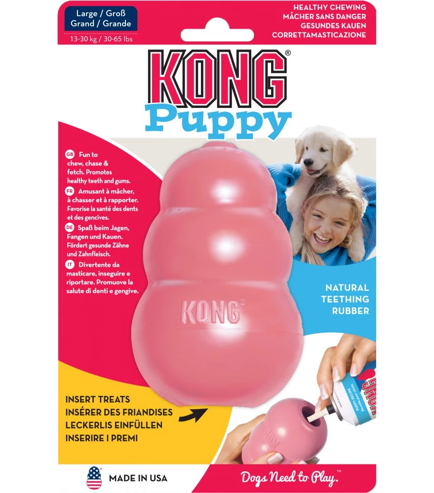 Kong Puppy Large Roze 1 Kong Puppy Large Roze