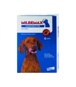 Milbemax Kauwtablet Hond Vanaf 5kg 4 Stuks