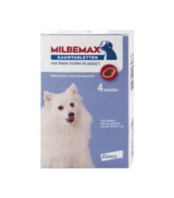 Milbemax Kauwtablet Klein Hond En Pup 4 Stuks