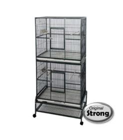 Papegaaien En Parkietenkooi Strong Kyra , Silvertone Grijs