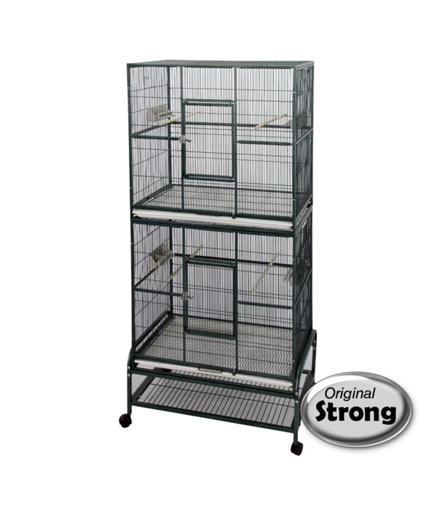 Papegaaien En Parkietenkooi Strong Kyra , Silvertone Grijs