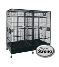 Papegaaienkooi Strong Villa Amalia, Silvertone Wit Of Grijs