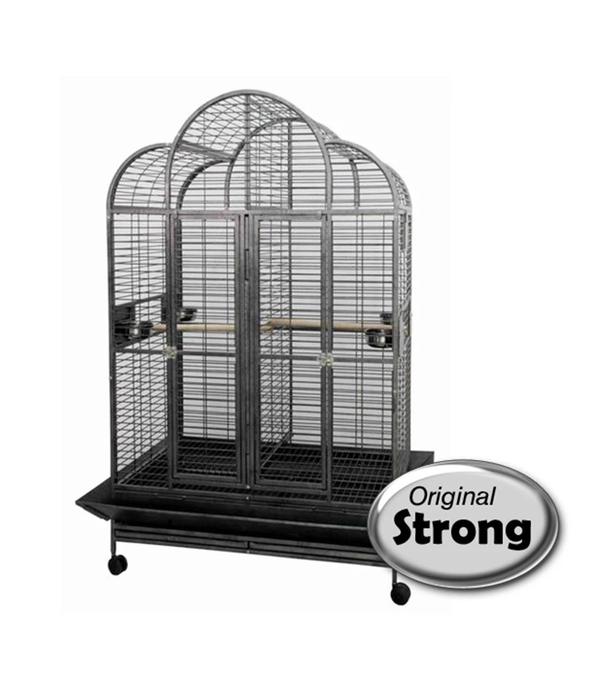 Papegaaienkooi Strong Villa Jolanda, Silvertone Grijs